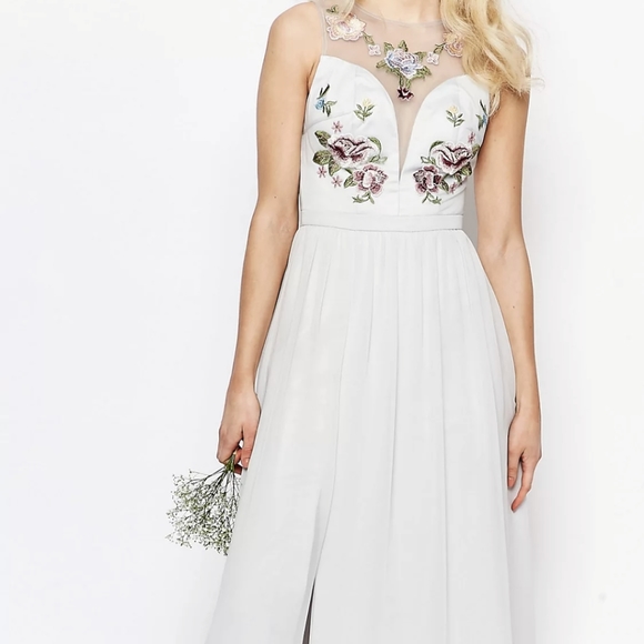 Chi Chi London Petite Maxi Tulle Dress UK 6P BNWT - Picture 3 of 8